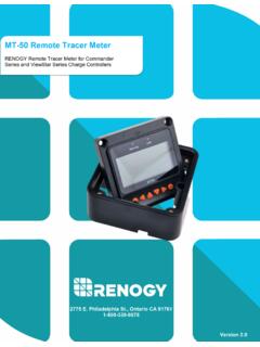 MT -50 Remote Tracer Meter - Renogy Official Site