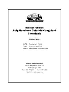 REQUEST FOR BIDS PolyAluminum Chloride …