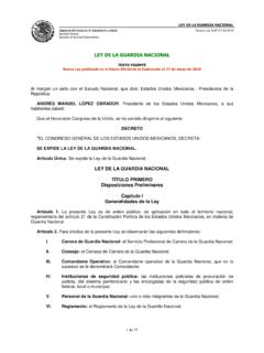 Ley de la Guardia Nacional - diputados.gob.mx