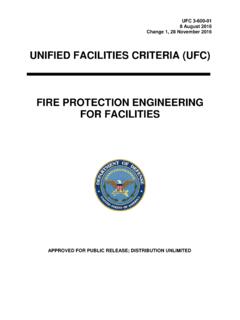 UFC 3-600-01 Fire Protection Engineering for Facilities