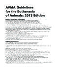 AVMA Guidelines for the Euthanasia of Animals: 2013 Edition