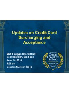 Updates on Credit Card Surcharging and Acceptance