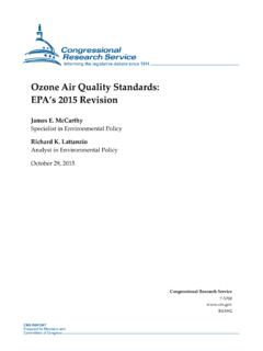 Ozone Air Quality Standards: EPA’s 2015 Revision