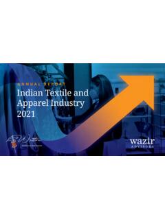 ANNUAL REPORT Indian Textile and Apparel Industry 2021