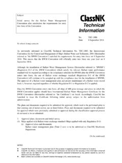 Technical Information - ClassNK
