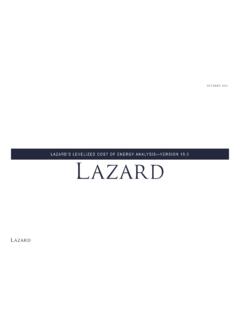 Lazard’s Levelized Cost of Energy Analysis—Version 15