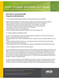 ESSA Title IV and School Health Frequently Asked …