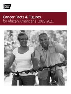 Cancer Facts &amp; Figures for African Americans 2019-2021