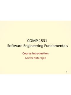COMP 1531 Software Engineering Fundamentals