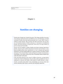 Families are changing - OECD