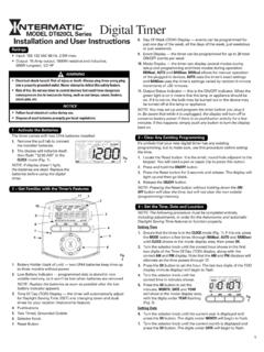 Intermatic DT620 Instructions - 1000Bulbs.com