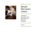 Sample Retirement Letters - retirement-stories.com