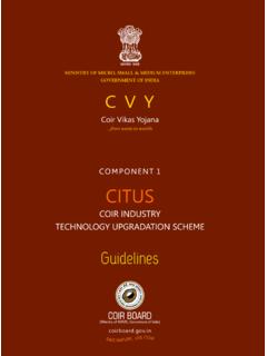 OPERATIONAL GUIDELINES FOR - coirboard.gov.in