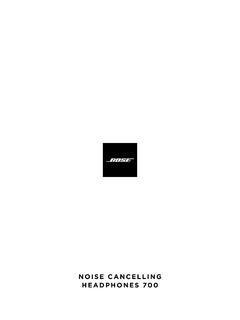 NOISE CANCELLING HEADPHONES 700 - Bose
