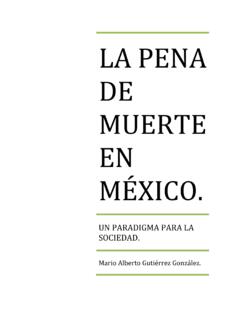 LA PENA DE MUERTE EN M&#201;XICO. - Jalisco
