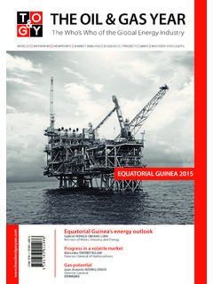 THE OIL &amp; GAS YEAR - theoilandgasyear.com