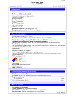 Page 1/6 Safety Data Sheet acc. to OSHA HCS