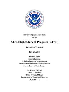 Alien Flight Student Program (AFSP)