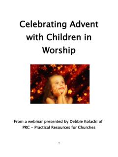 Celebrating Advent with Children in Worship