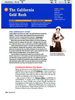 4 The California Gold Rush - Mr Thompson
