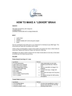 HOW TO MAKE A “LEKKER” BRAAI - NRC Home