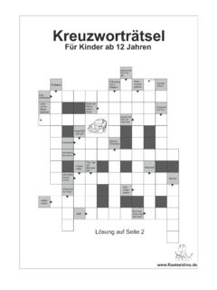 Kreuzwortr&#228;tsel - raetseldino.de
