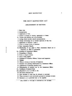 THE RENT RESTRICTION ACT