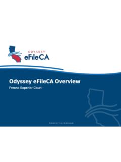 Odyssey eFileCA Overview - California