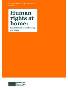 Equality and Human Rights Commission Guidance Human …