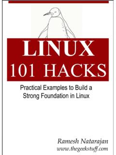Linux 101 Hacks www.thegeekstuff