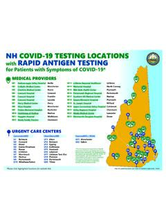 NH COVID-19 TESTING LOCATIONS RAPID ANTIGEN TESTING