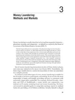 Money Laundering: Methods and Markets