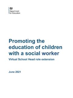 Promoting the education of children with a social worker