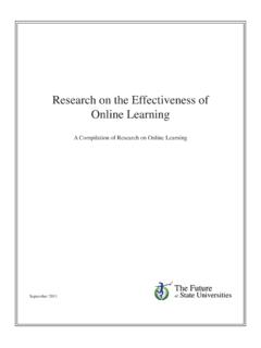 Research on the Effectiveness of Online Learning