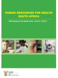 HUMAN RESOURCES FOR HEALTH SOUTH AFRICA