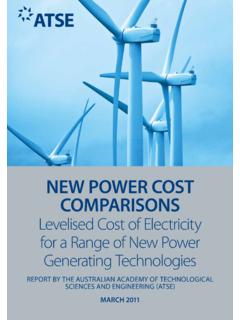 NEW POWEr cOST cOMPAriSONS - Garnaut Climate …