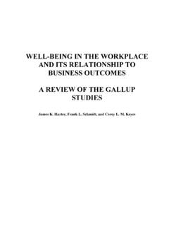WELL-BEING IN THE WORKPLACE AND ITS …