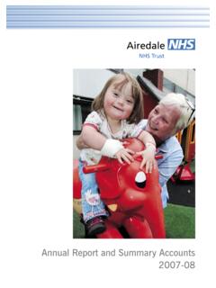 Annual Report and Summary Accounts ... - airedale-trust.nhs.uk