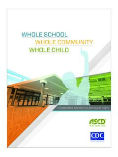 WHOLE SCHOOL WHOLE COMMUNITY WHOLE CHILD - ASCD