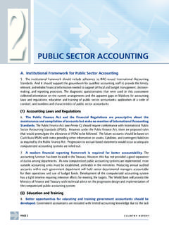 PUBLIC SECTOR ACCOUNTING - World Bank