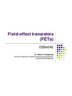 11EDCField-effect transistorUnivMalasiya (FET)Lesson11.ppt