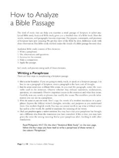 How to Analyze a Bible Passage - B&amp;H Publishing Group