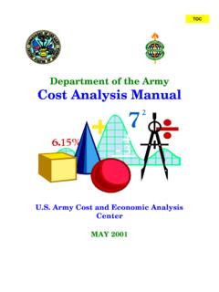 Cost Analysis Manual - AcqNotes