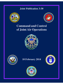 JP 3-30, Command and Control of Joint Air …