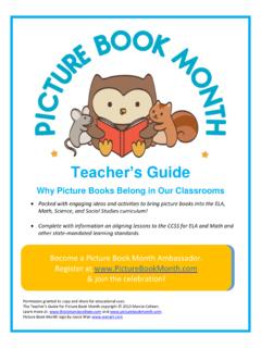 Teacher’s Guide - picturebookmonth.com