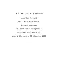 TRAIT&#201; DE LISBONNE