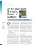 COVER FEATURE An Introduction to Evaluating Biometric Systems