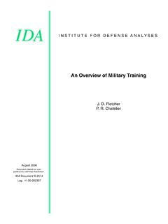 An Overview of Military Training - DTIC
