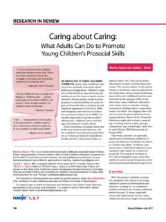 What Adults Can Do to Promote Young Children’s Prosocial ...