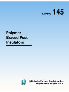 Polymer Braced Post Insulators - NGK-Locke